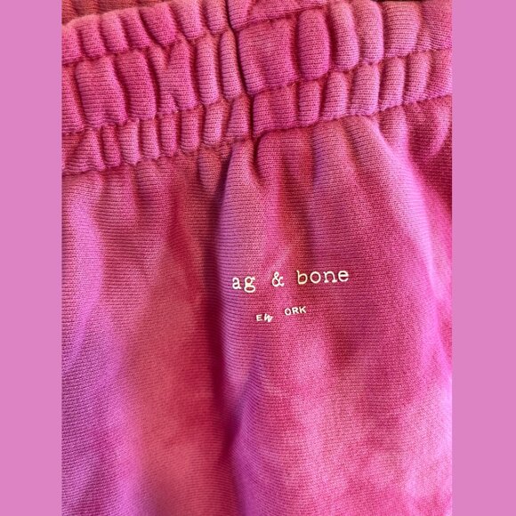 Rag & Bone Pink Tie Dye Sweat Shorts - Size M - Picture 4 of 13